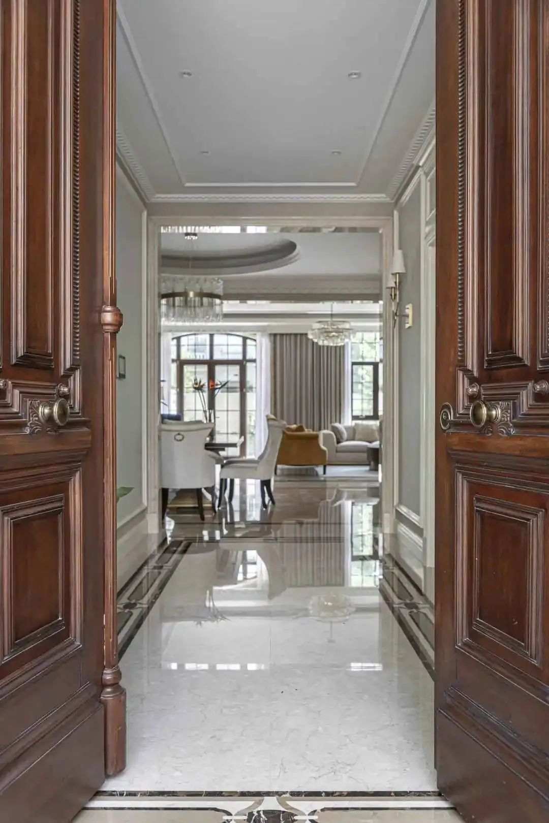 东郊华庭轻奢别墅设计丨中国北京丨尚层别墅装饰-44