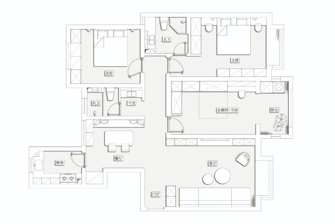 140㎡现代简约风住宅设计丨本居设计-8