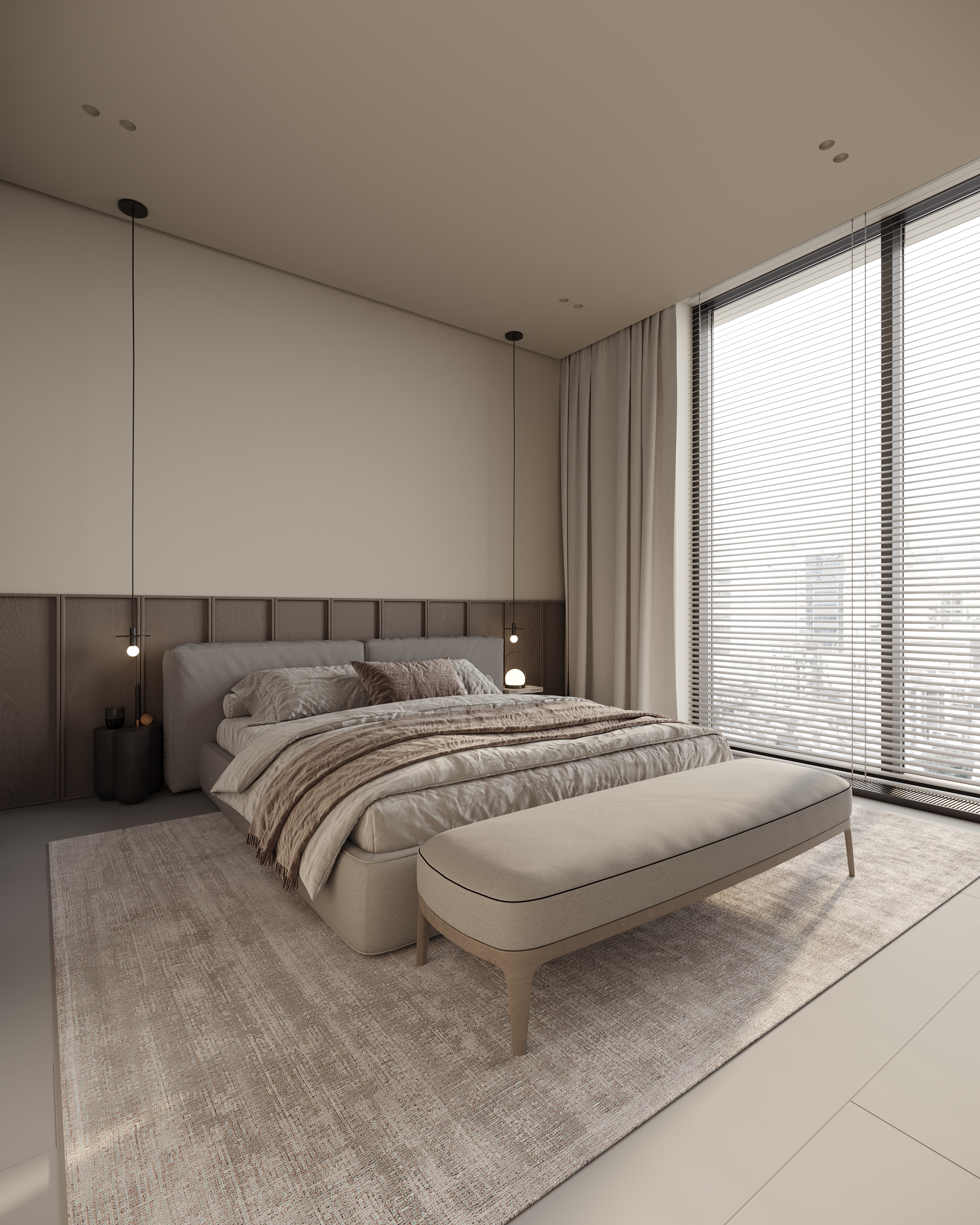 Kraków | Minimalist Bedroom Sanctuary | 12 m2-2