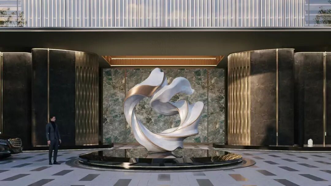 贵阳湖山郡·鹿鸣示范区|雕塑&软装设计|尚沃出品-8