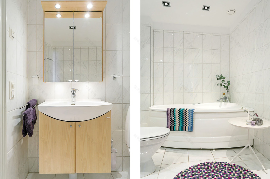 白色梦幻88平两居室公寓设计-22