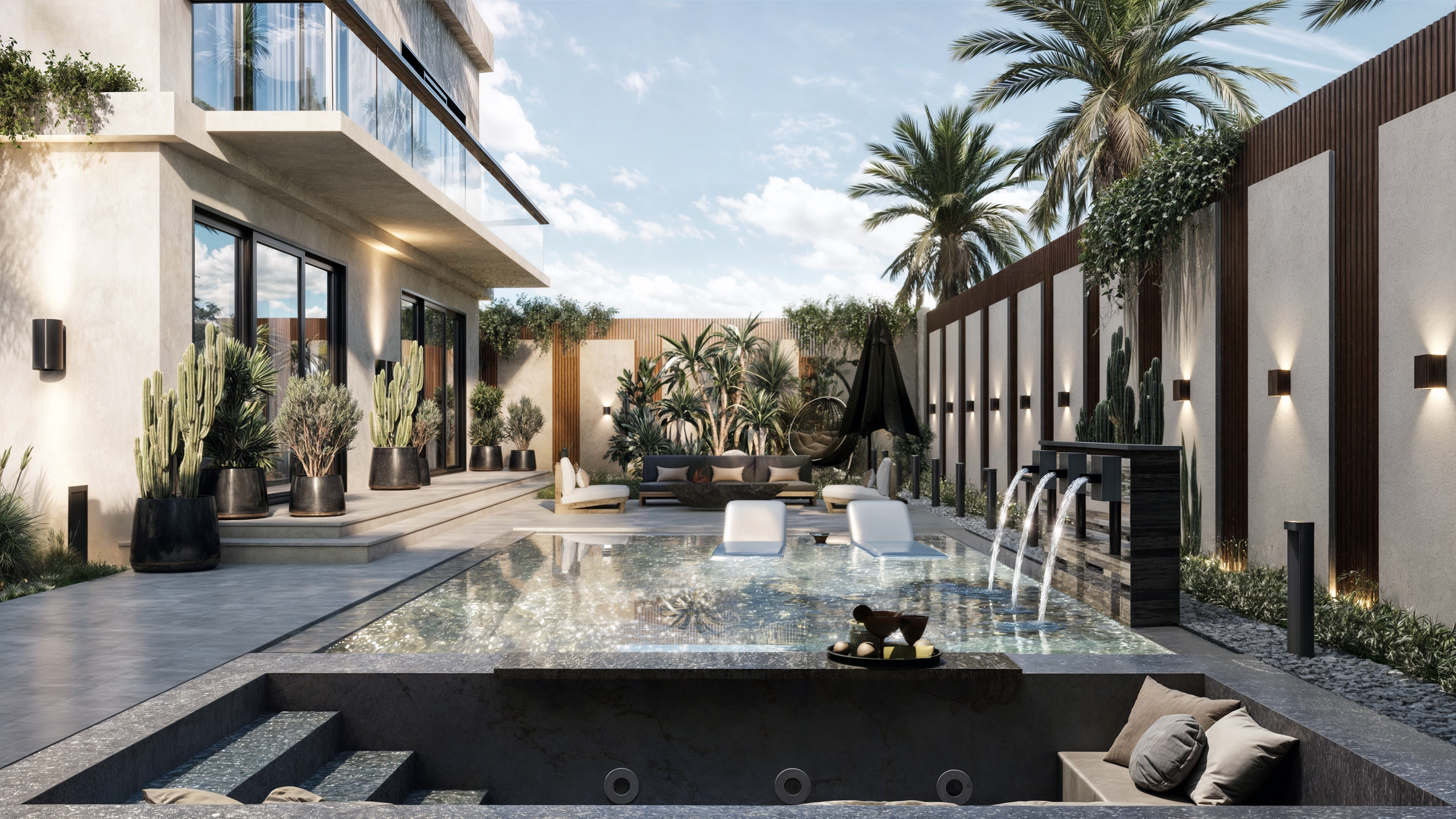 别墅后院景观丨埃及丨自由职业者-6