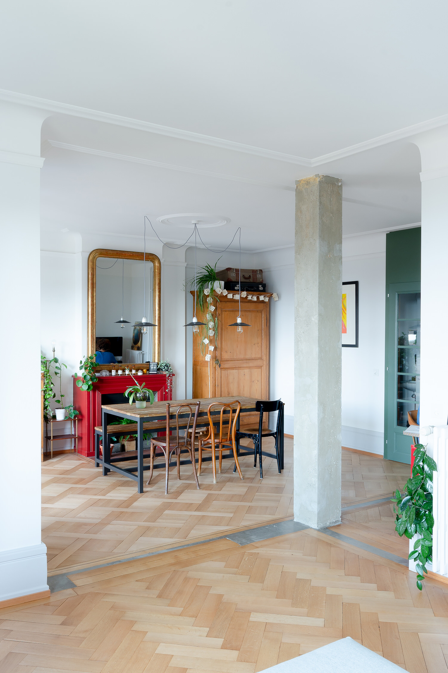 Lausanne 公寓色彩翻新设计丨瑞士洛桑丨Bureau Brisson Architectes-5