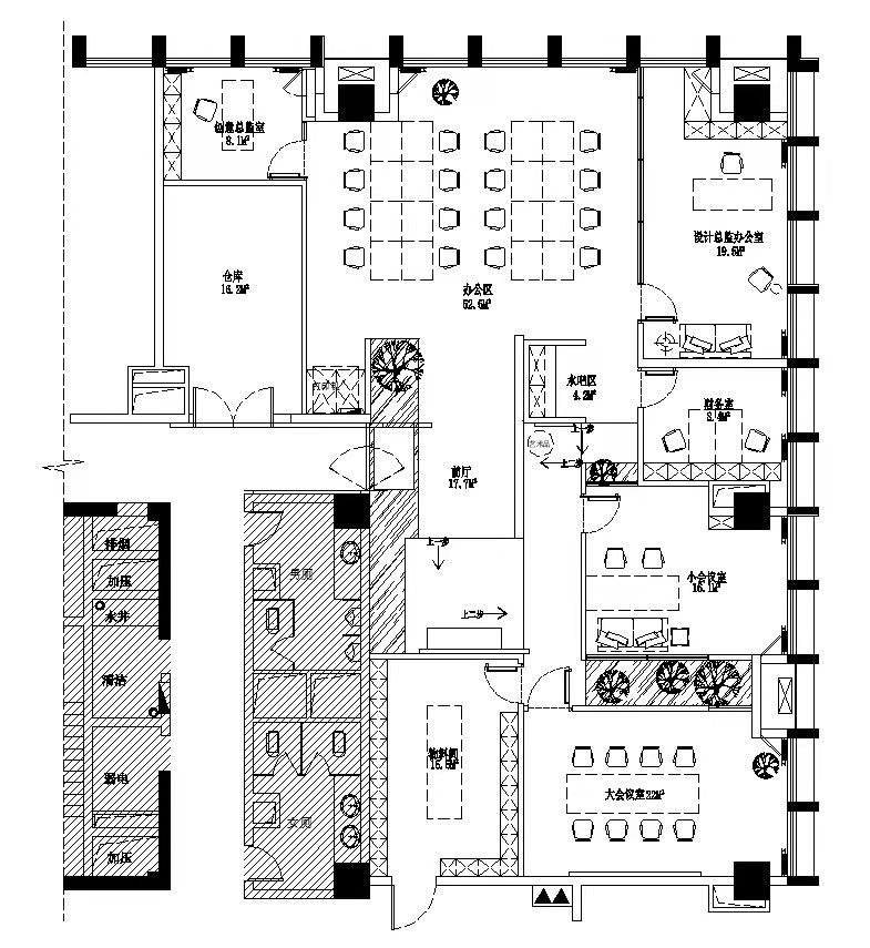 厦门璞舍软装设计办公空间-26