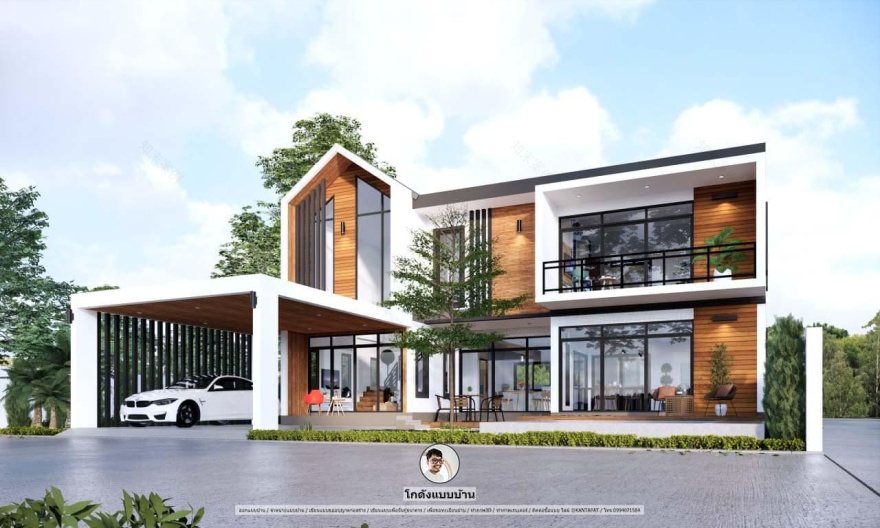 P 894 บ้านนอร์ดิก2ชั้น(北欧风格两层房屋)-8