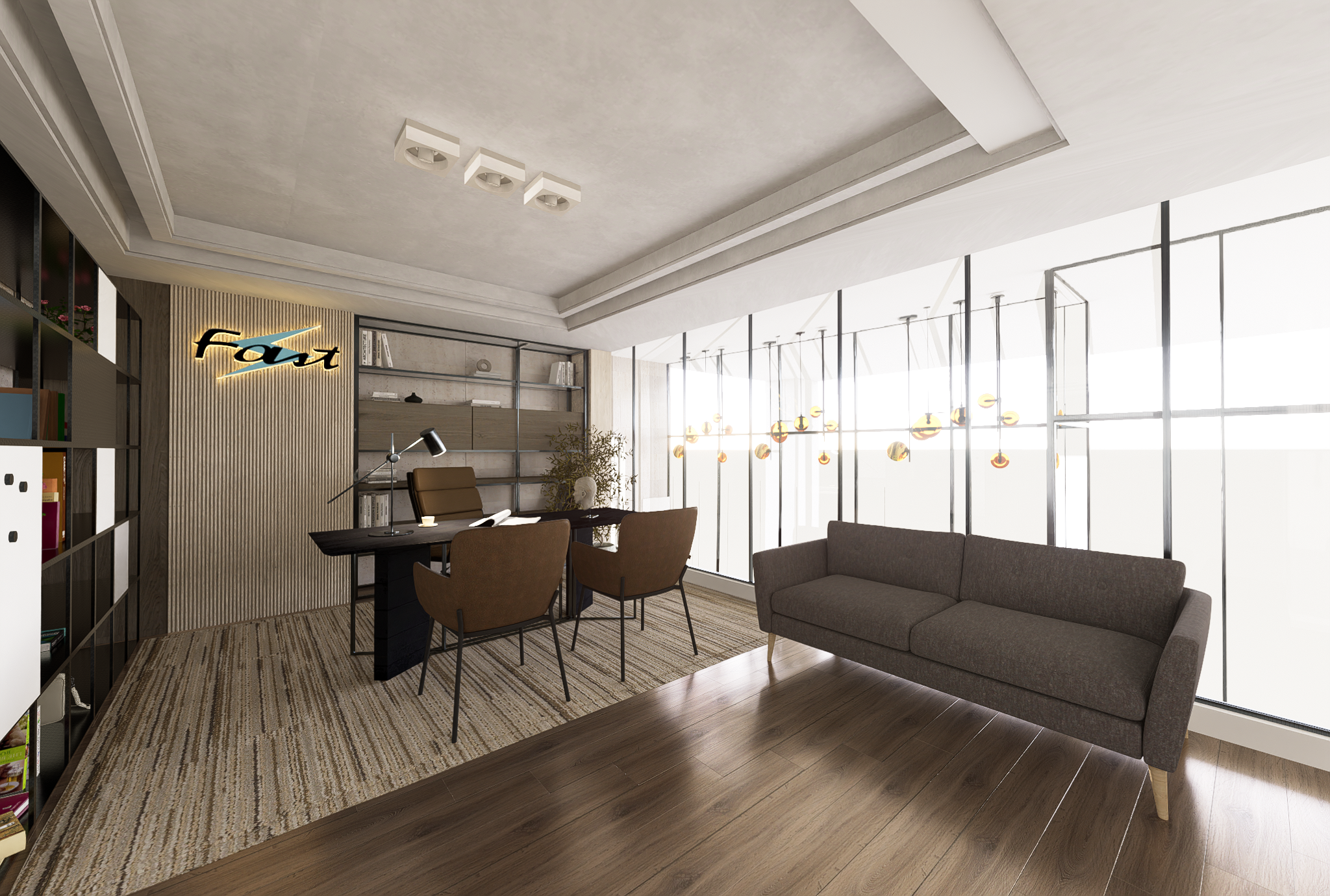 Fast Cables Office with Display-3