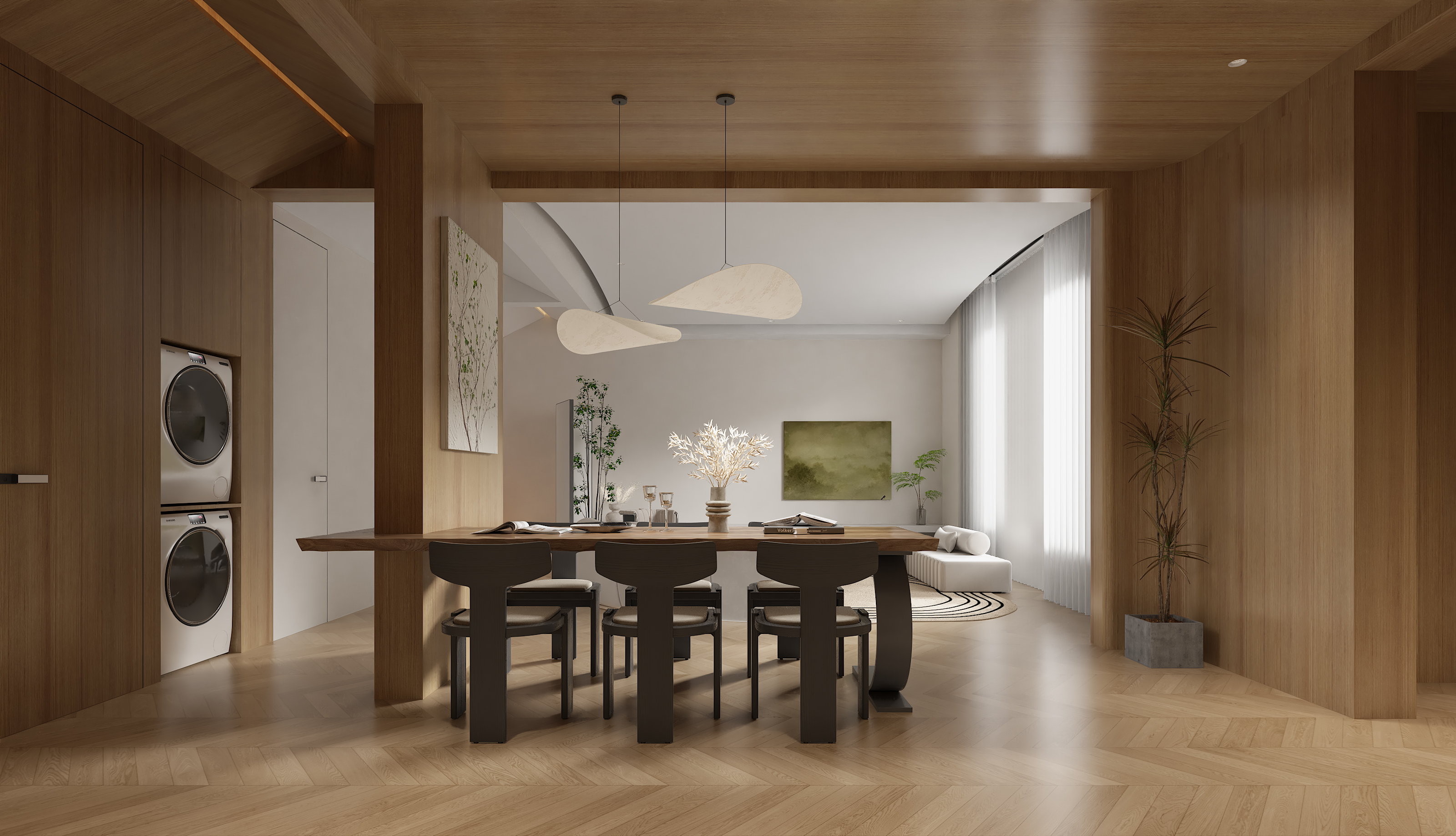 极简原木风的家丨中国天津丨于海洋-7