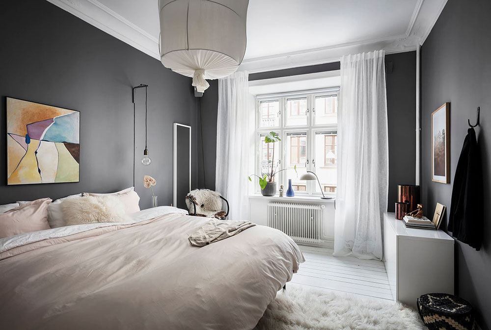 北欧风格清新公寓,色彩碰撞的宁静空间-13