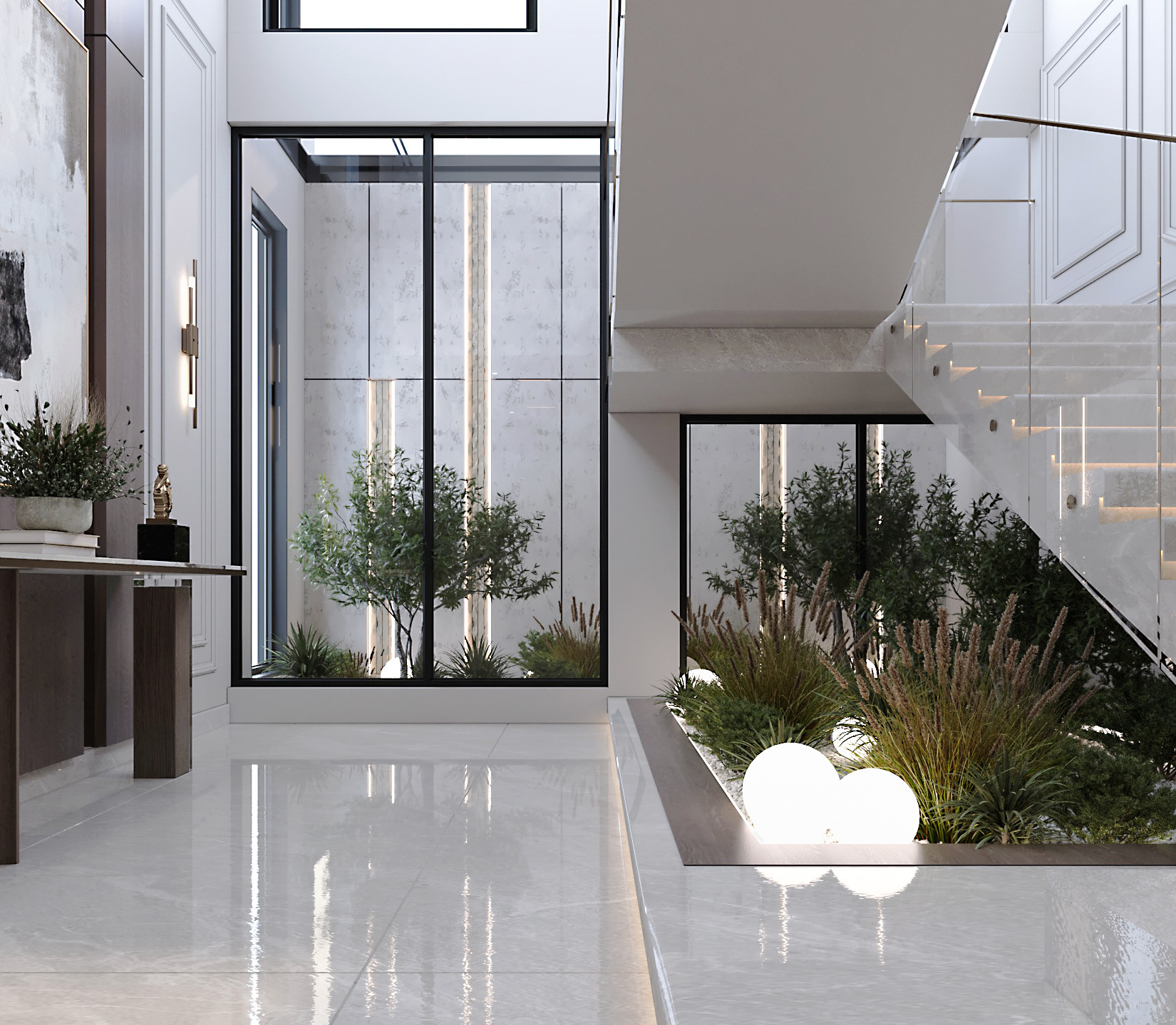 带有花园的楼梯丨Ghanem 设计工作室-9