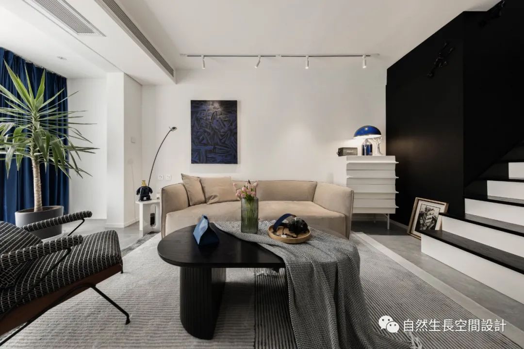 五彩斑斓的黑·复式住宅设计丨自然生长空间设计-14