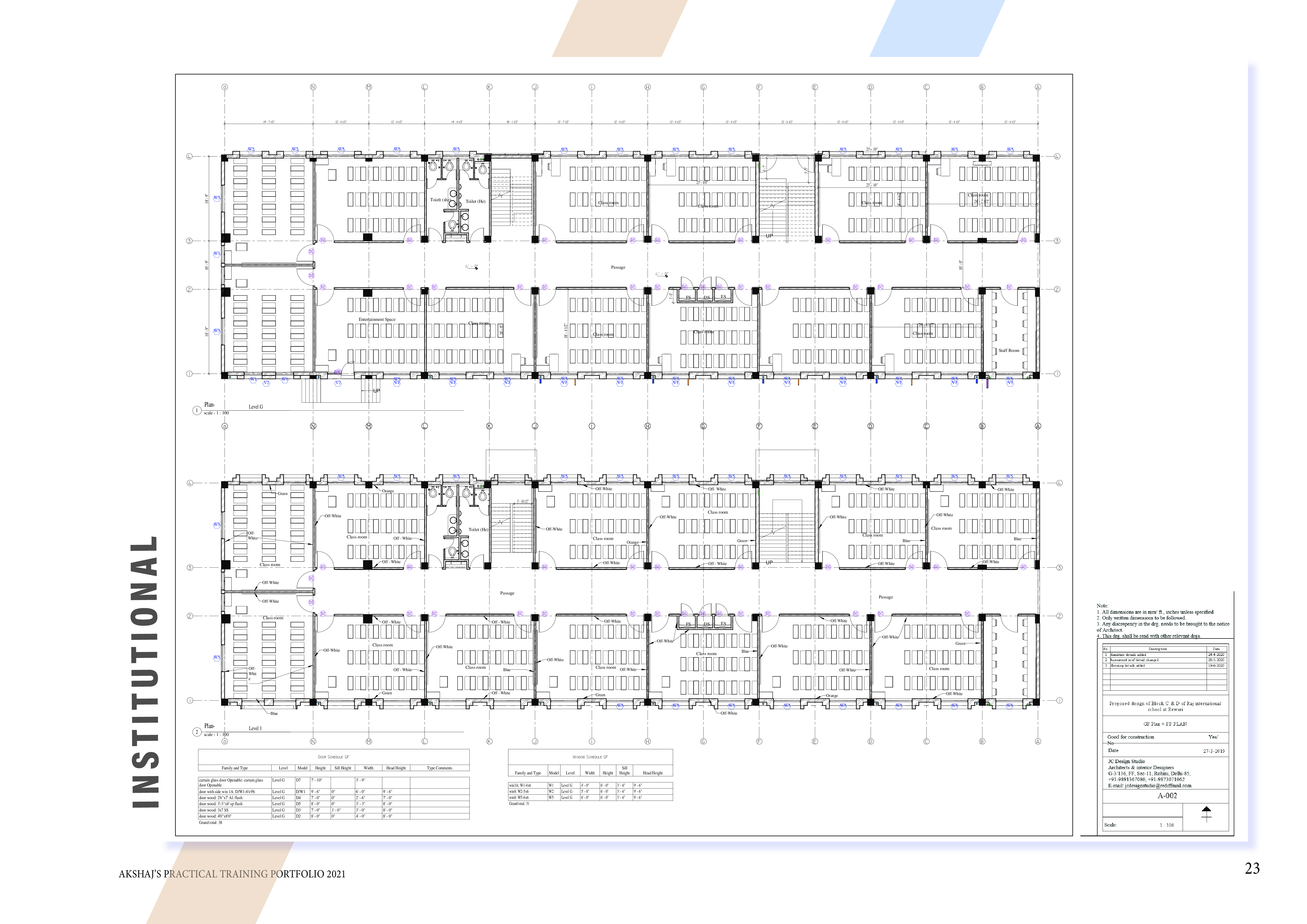 Architectural Internship Portfolio 2021-22
