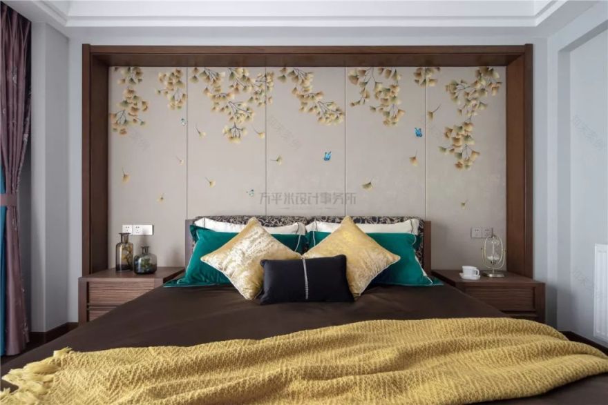 《远黛》 | 新中式风格,原木温暖,青蓝雅致,空间通透-86