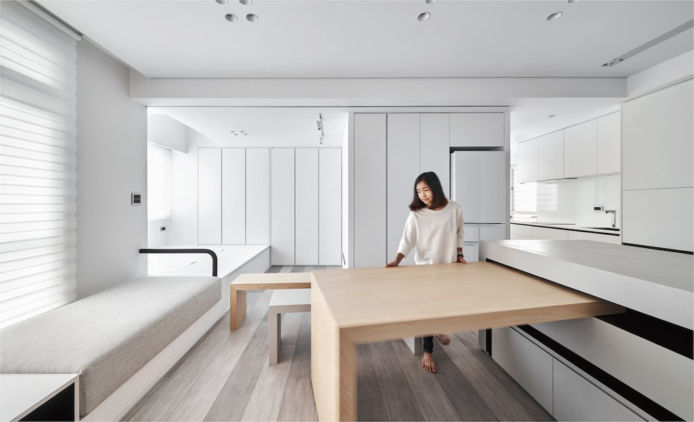 不定义空间的多功能小宅，62㎡旧房改造 | 虫点子新作-17