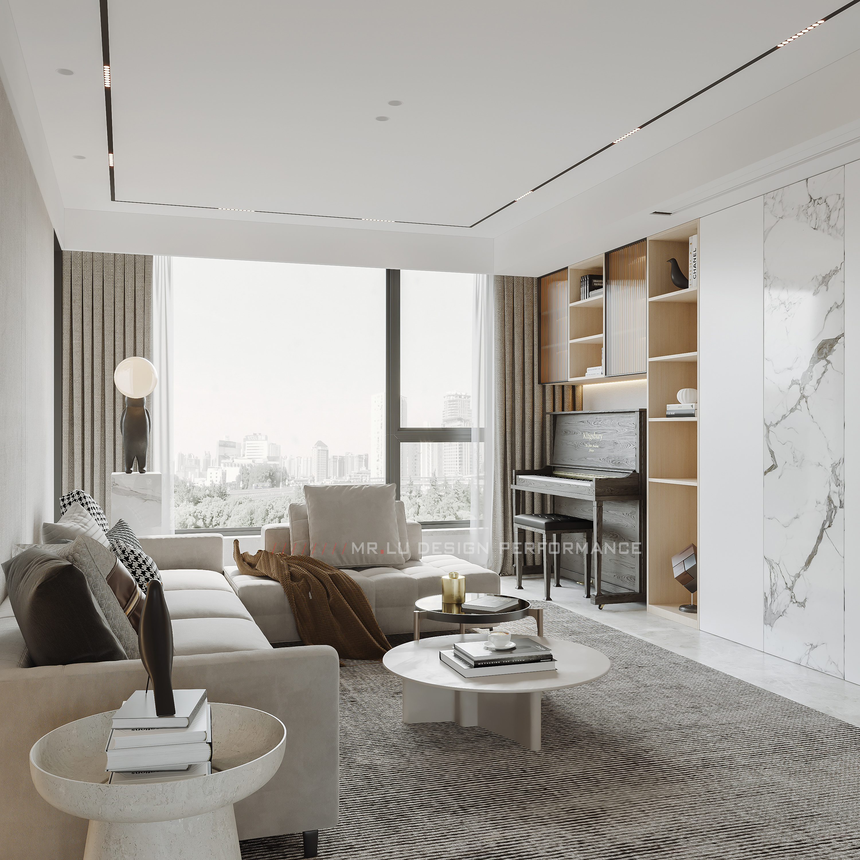 现代轻奢风格效果图表现-5