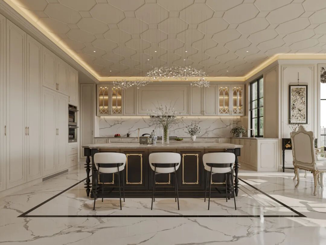 P.W.璞物设计丨多伦多1300㎡独栋别墅，雕花琢韵墅写人生-33