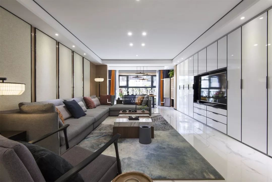 九夏云水 | 现代中式平层,白色基调的无限想象-10