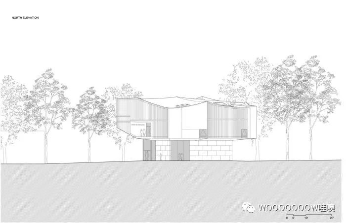 史蒂文·霍尔的冬季视觉艺术中心——融入自然的轻盈建筑-30