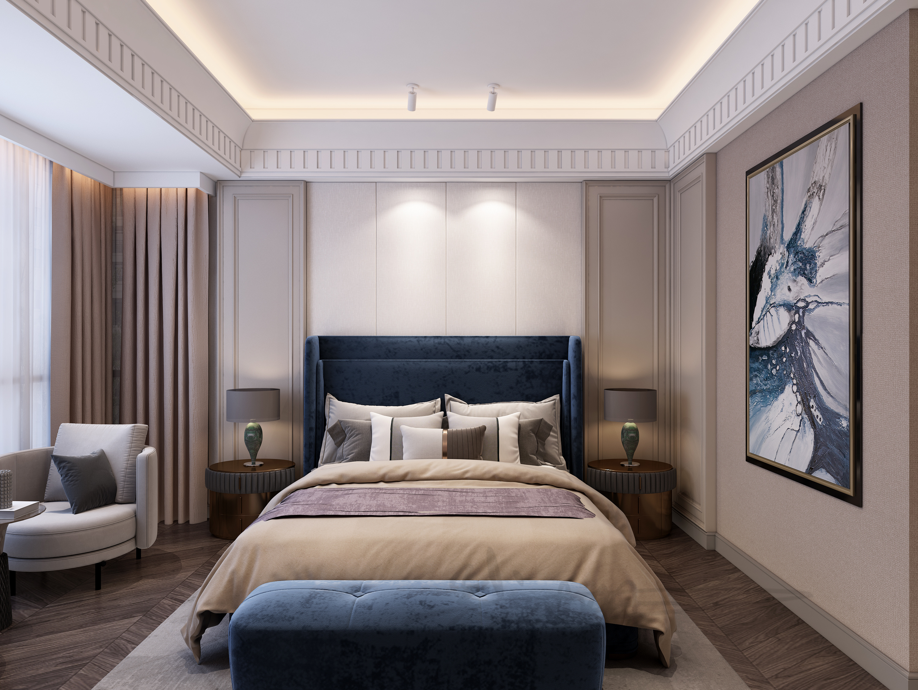 现代简约轻奢公寓设计-8