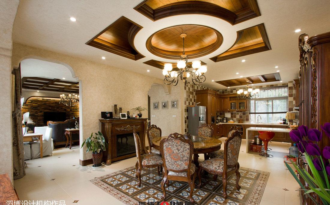 昆明世博生态城美式别墅设计 | 实木家居与欧美元素的完美融合-17