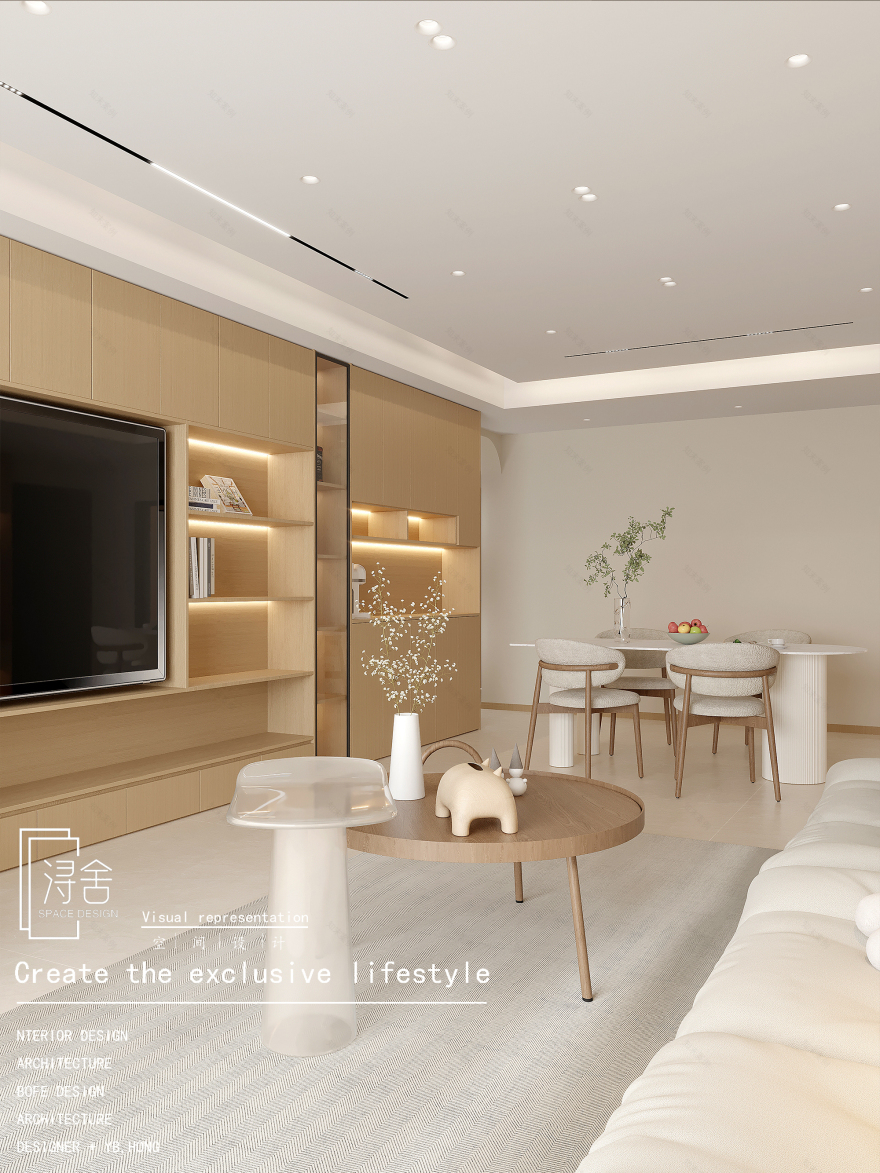 浔舍原木北欧风家居设计-5