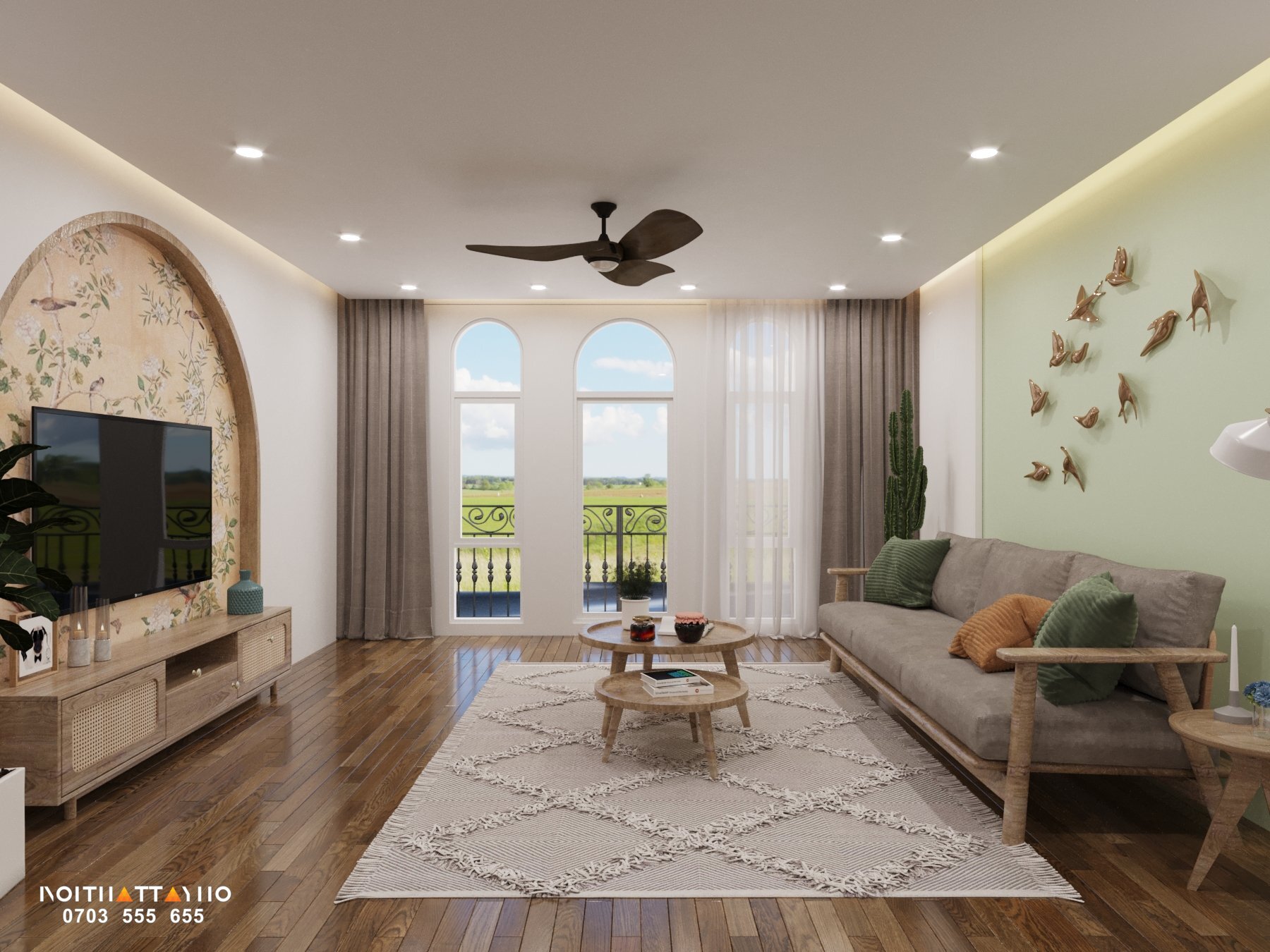 Indochine  Rustic 风格别墅室内设计丨越南河内丨Tay Ho 家具公司-26