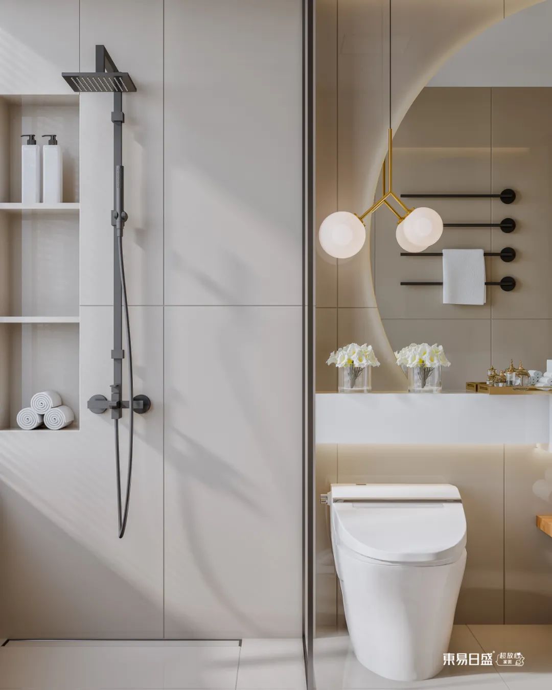 时尚软装+温馨配色，打造200m²现代美居-53