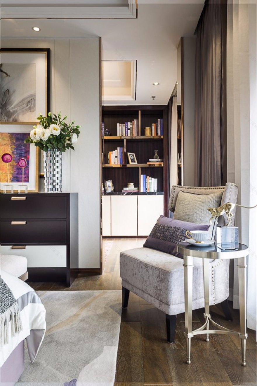 雅奢品居—北京恒大书院A2样板房 易和设计-极尚软装作品-24