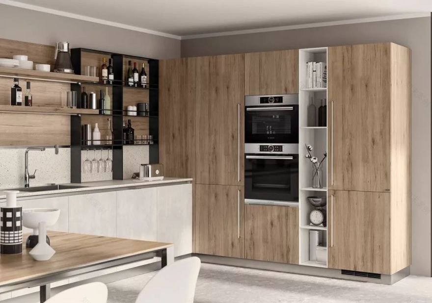 开放式厨房设计美学与实用兼具-91