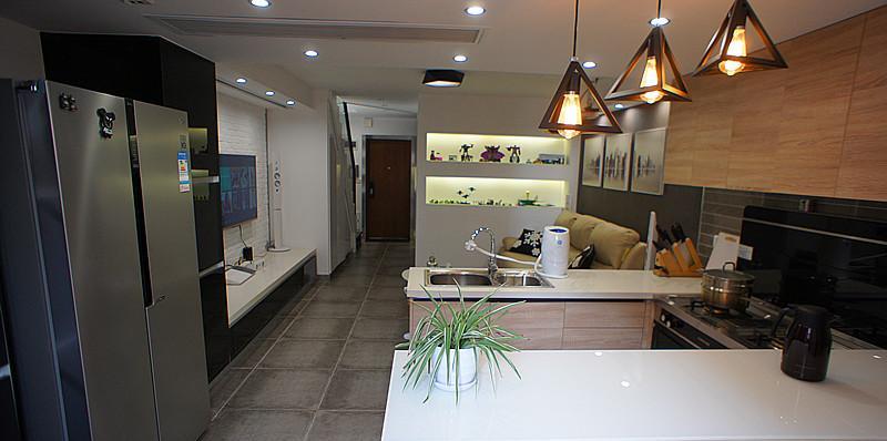 北欧简约风小户型设计 | 原木色与白色文化石的完美搭配-7