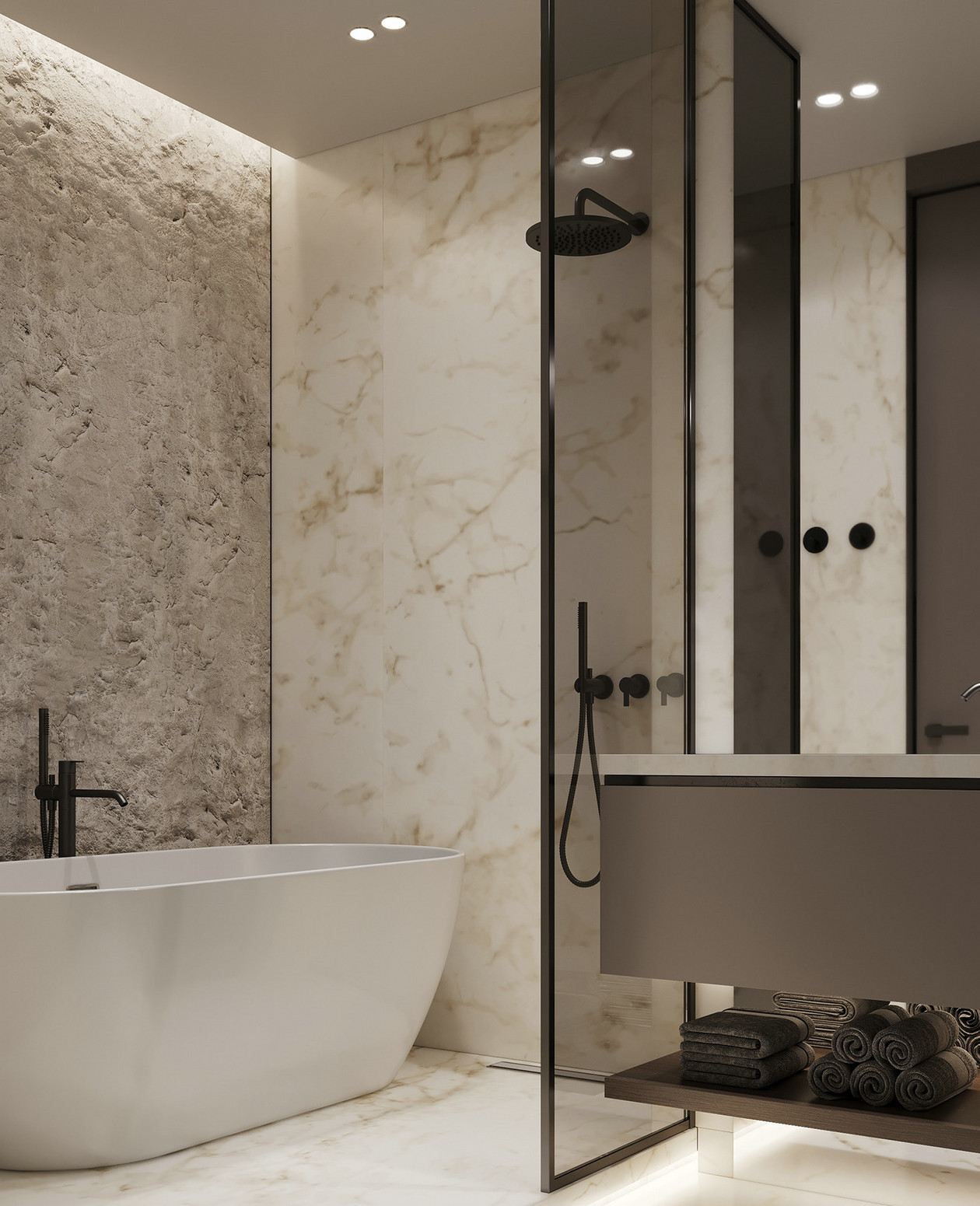 高级灰色系公寓设计 既独特又有魅力-17