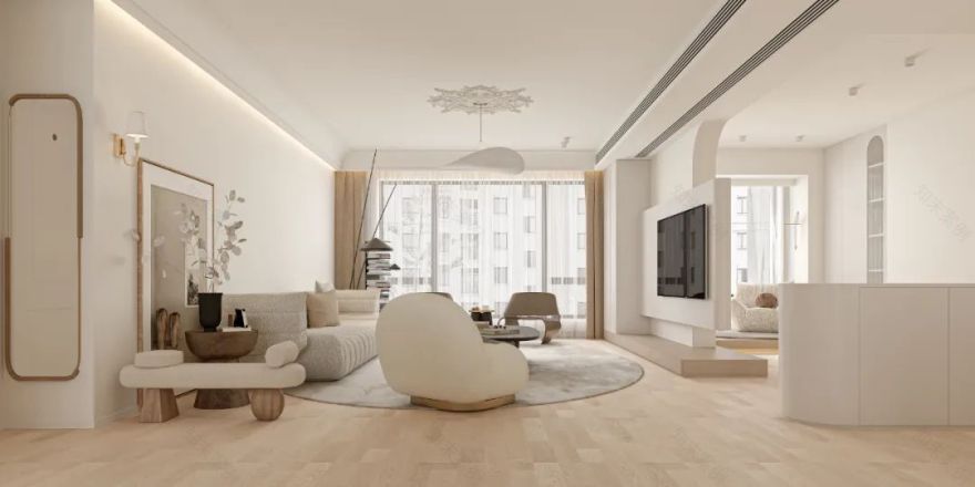 149m²极简奶油风家居空间设计丨中国长沙丨周笙笙全案设计工作室-11
