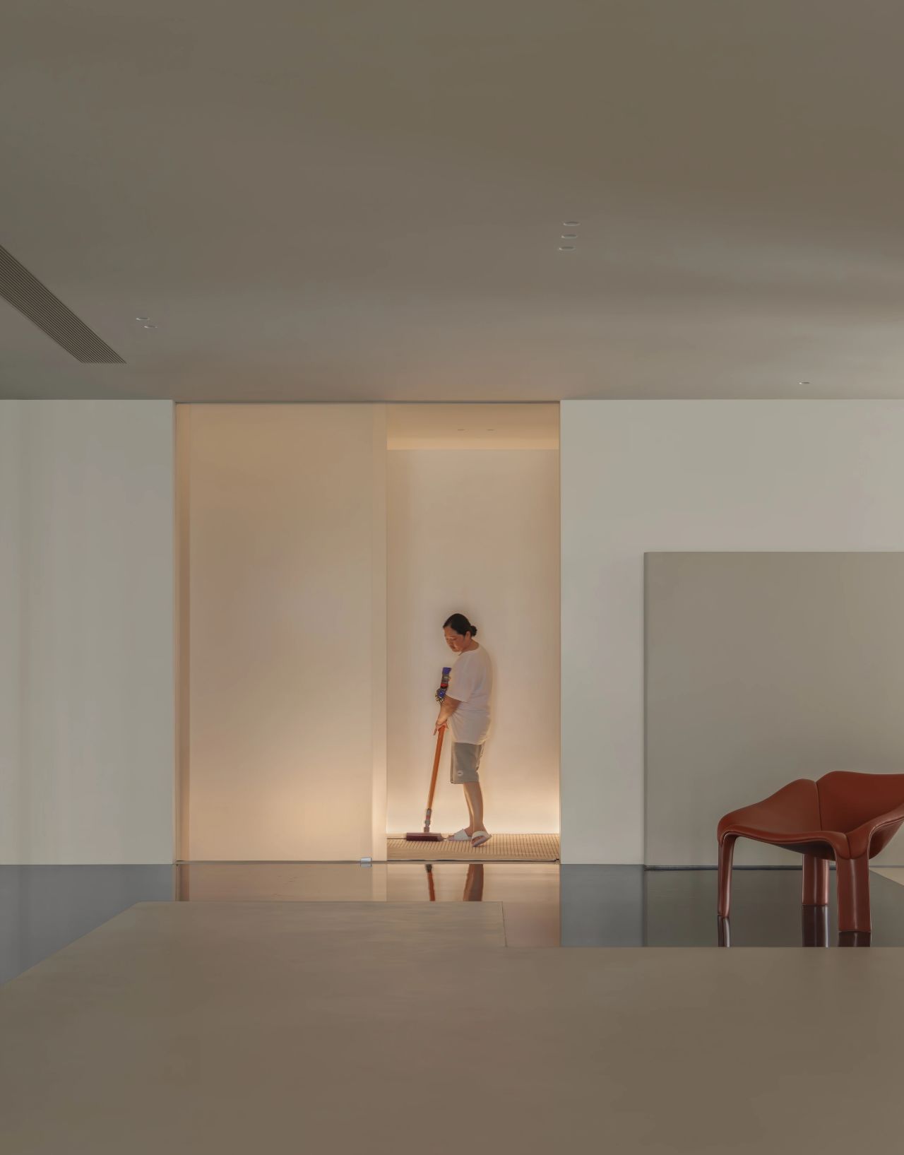 600㎡极简奶油风豪宅丨尔我空间设计研究室-26