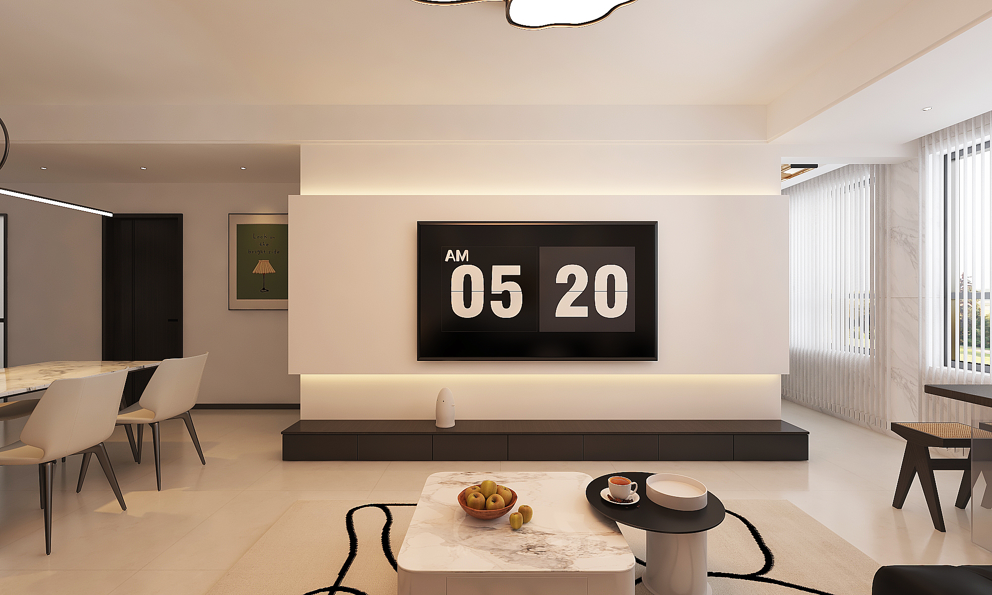 七十平米的小三居室//黑的高级-10