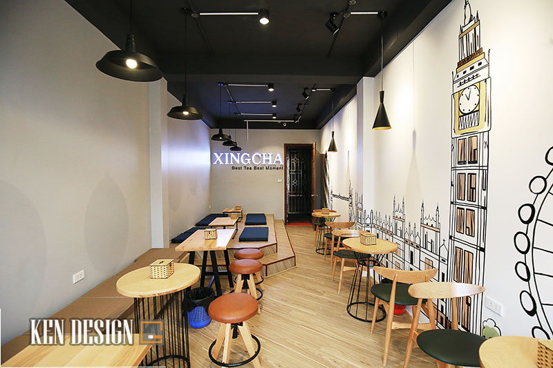 XingCha 85 Chùa Láng奶茶店丨Kendesign-14