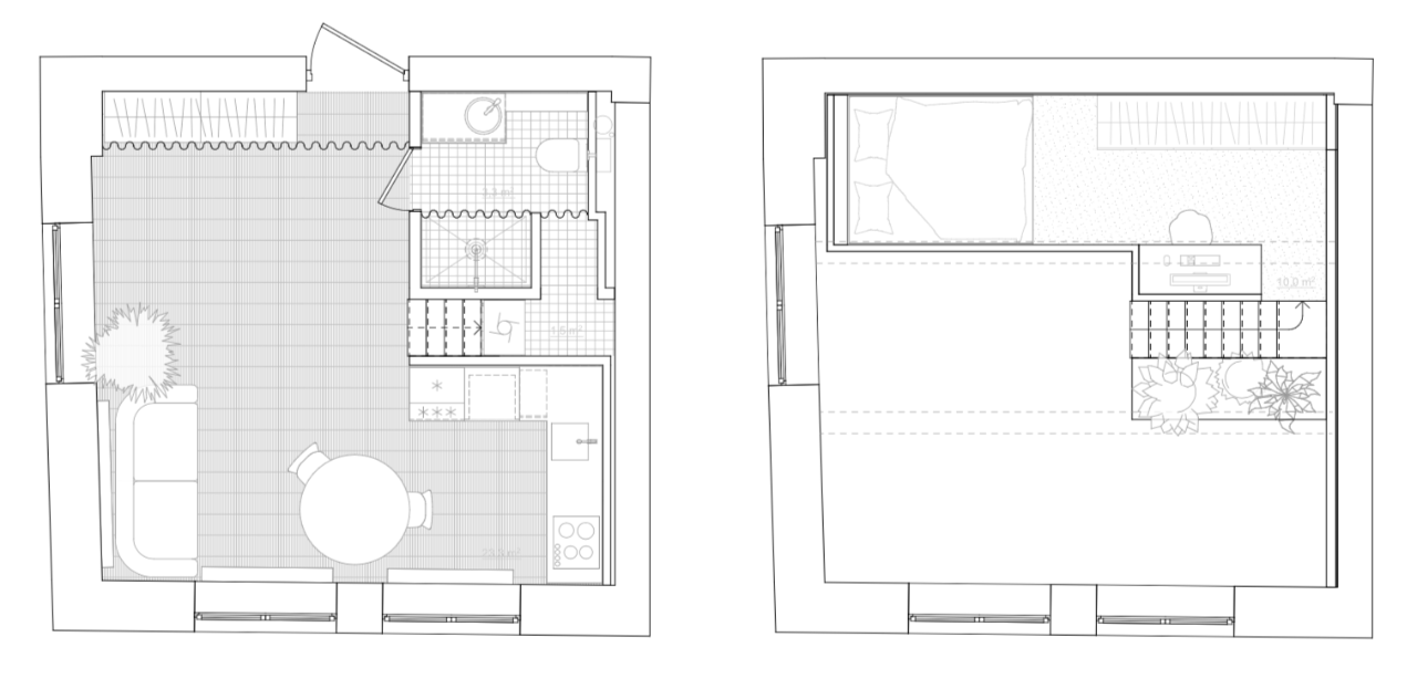 年轻夫妇的舒适小窝丨Katya Yurchenko-17