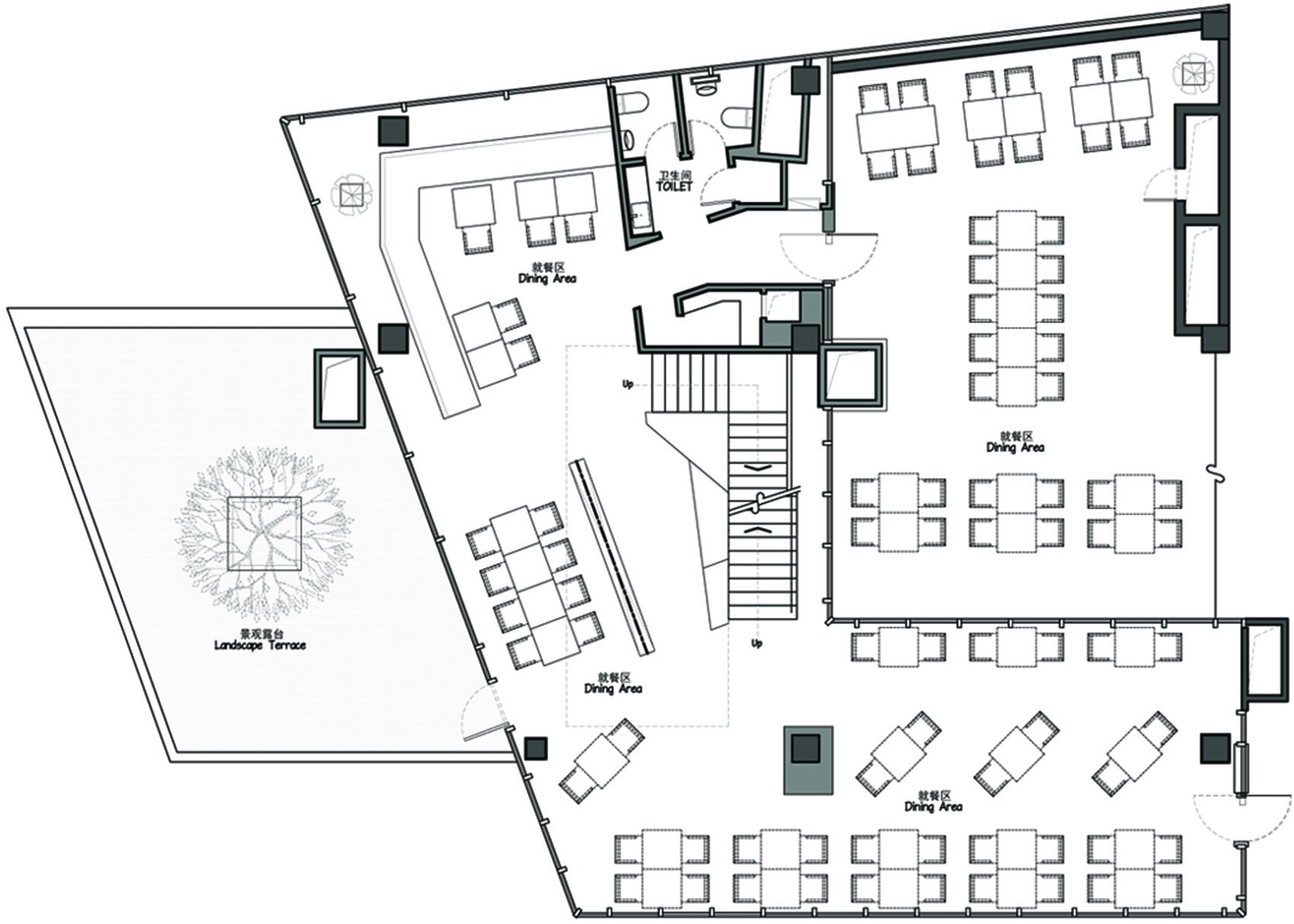 邻·LINN BISTRO创意餐厅，西安 / 西安鹏涛室内设计-40