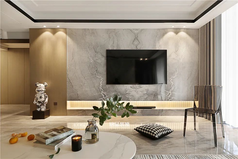 现代轻奢大跃层丨铭品装饰-18