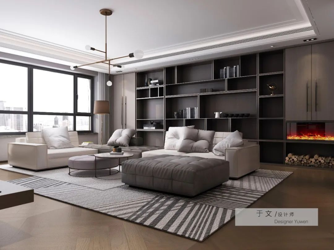 中海盛京府 | 现代轻奢灰度住宅的温情设计-22