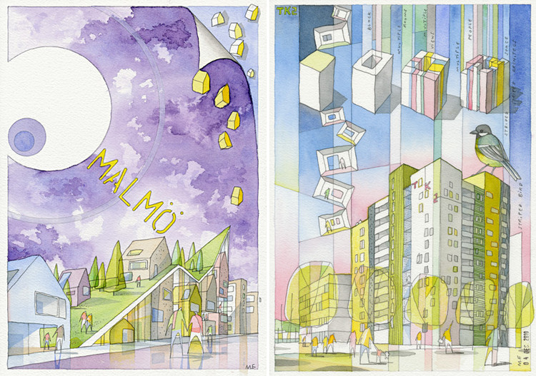 手绘的魔力 · 建筑大师的创意呈现-2