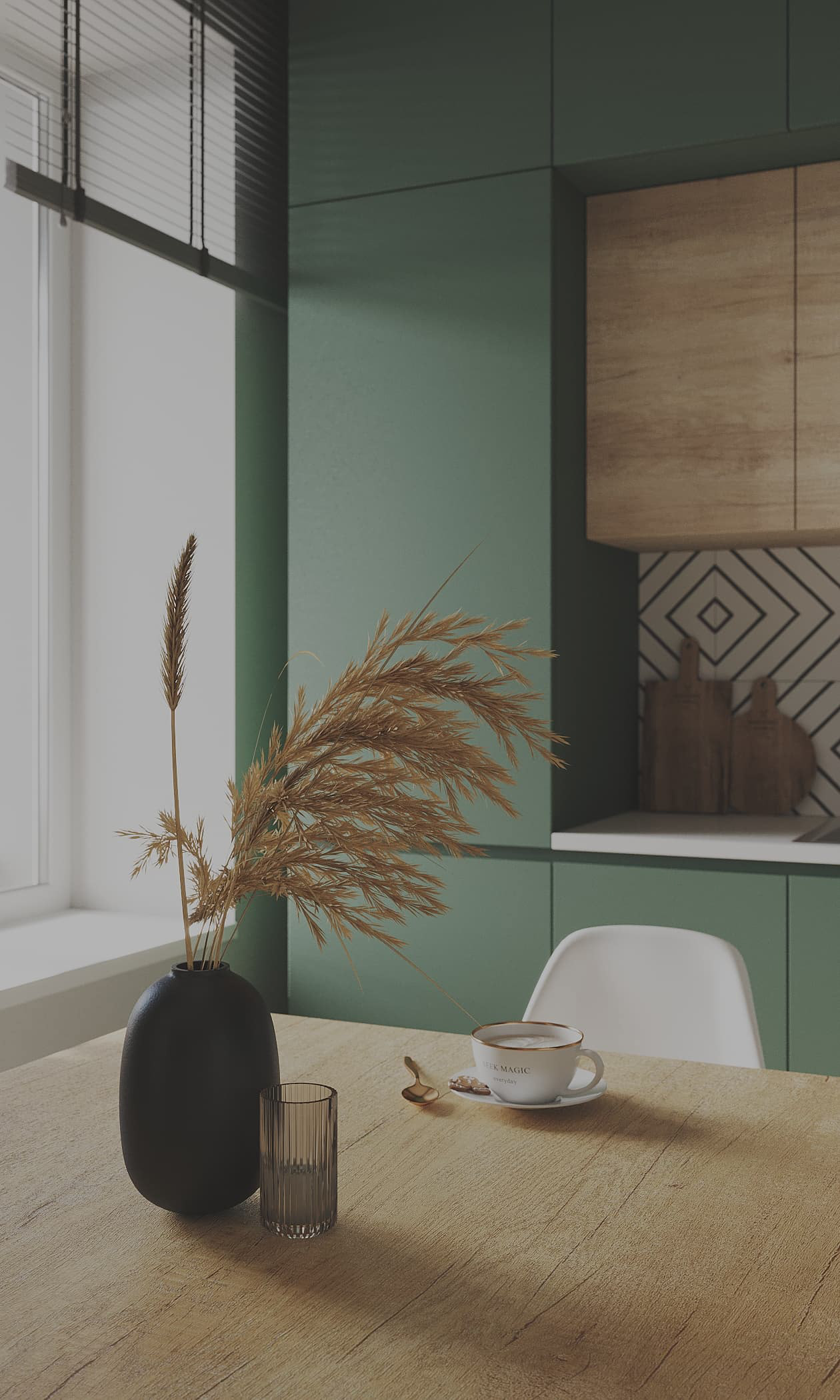 原木+绿色 畅享夏日温柔，森林里的清冽之美-9