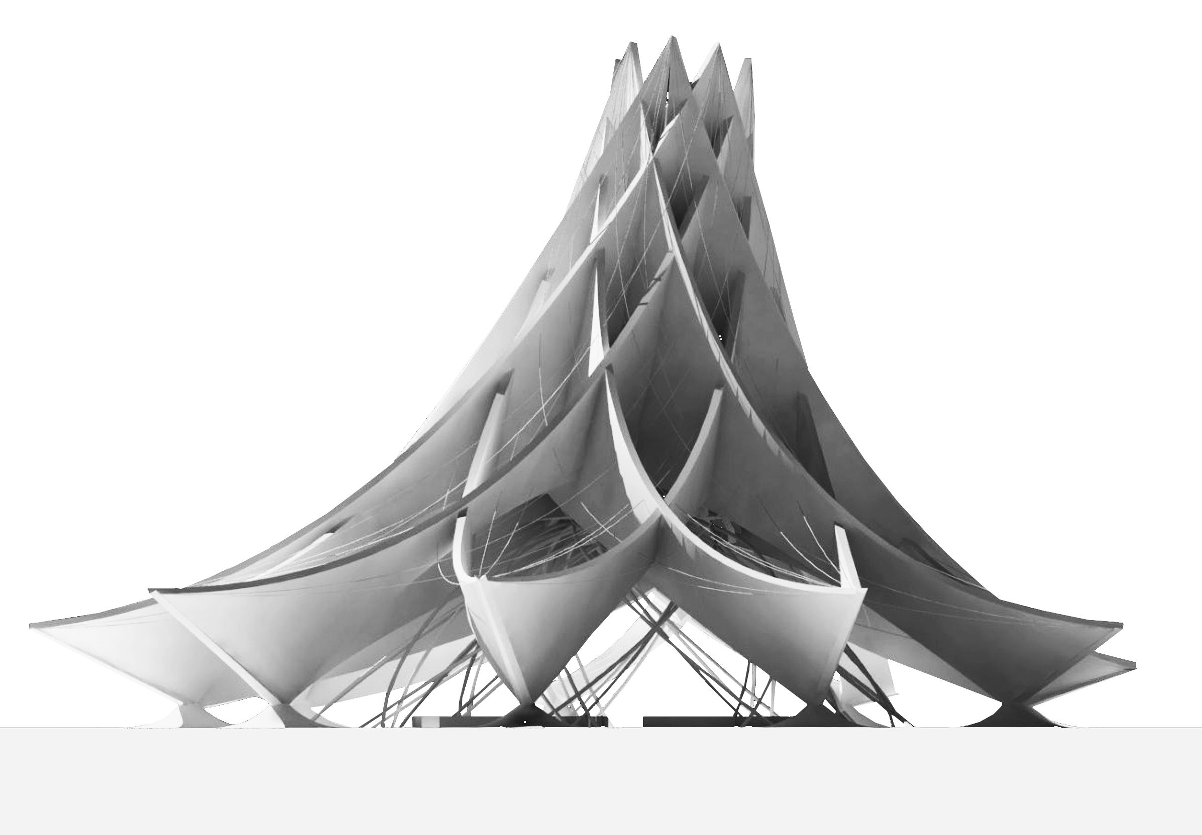 融合自然的巴哈教寺 · 莫尔斯比港的九面穹顶设计-7