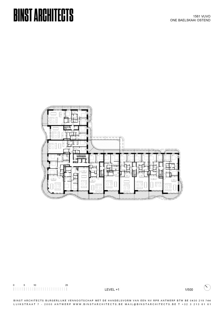 比利时奥斯滕 One Baelskaai 公寓丨Binst Architects-47