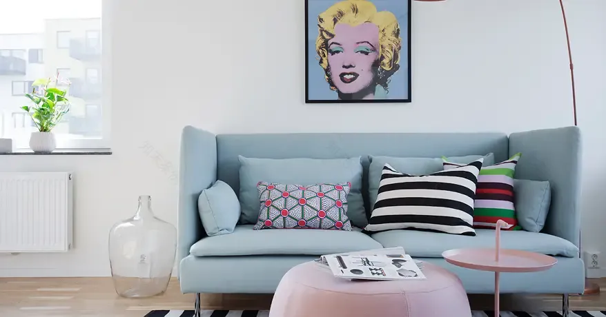 梦幻糖果屋 | Andy Warhol 风格下的柔和波普艺术公寓-2