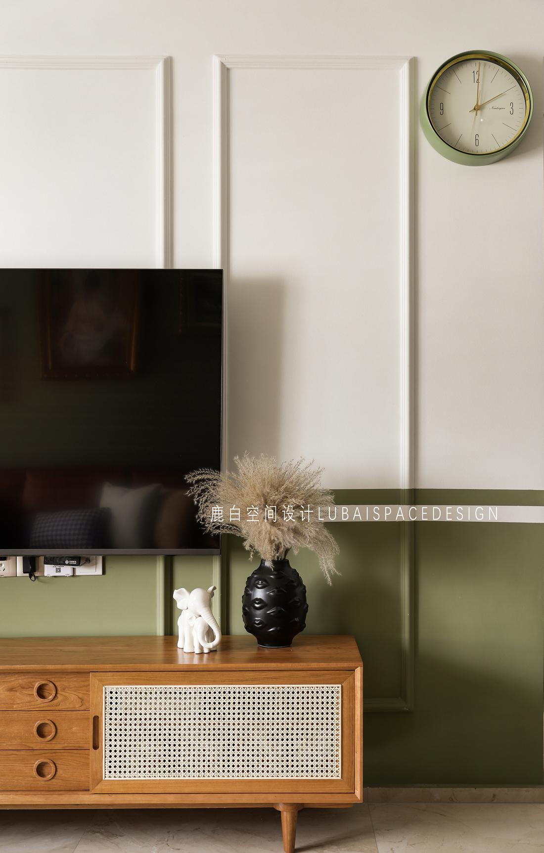 96㎡复古风精装房丨鹿白空间设计-10