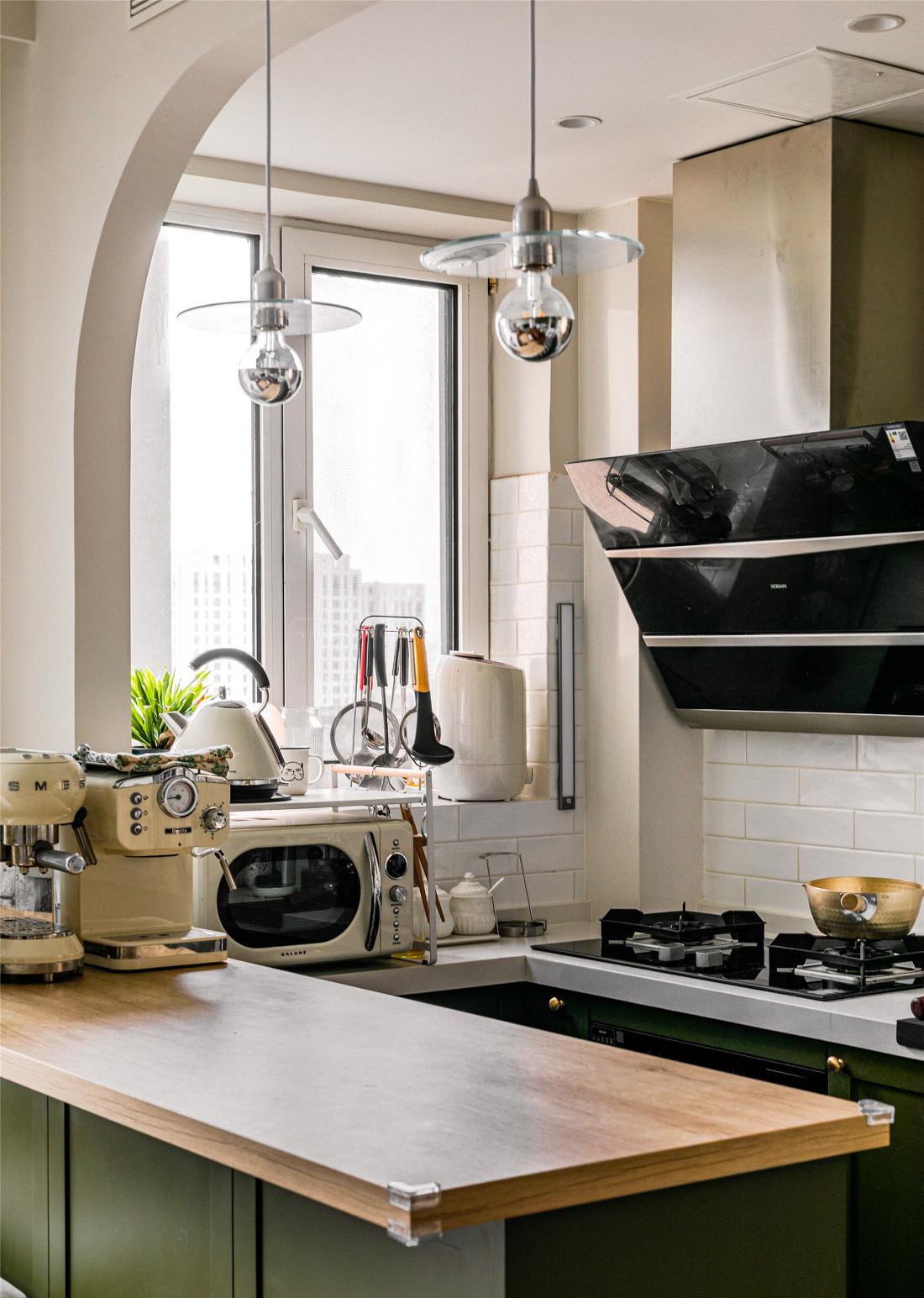 复古绿调优雅独居-22