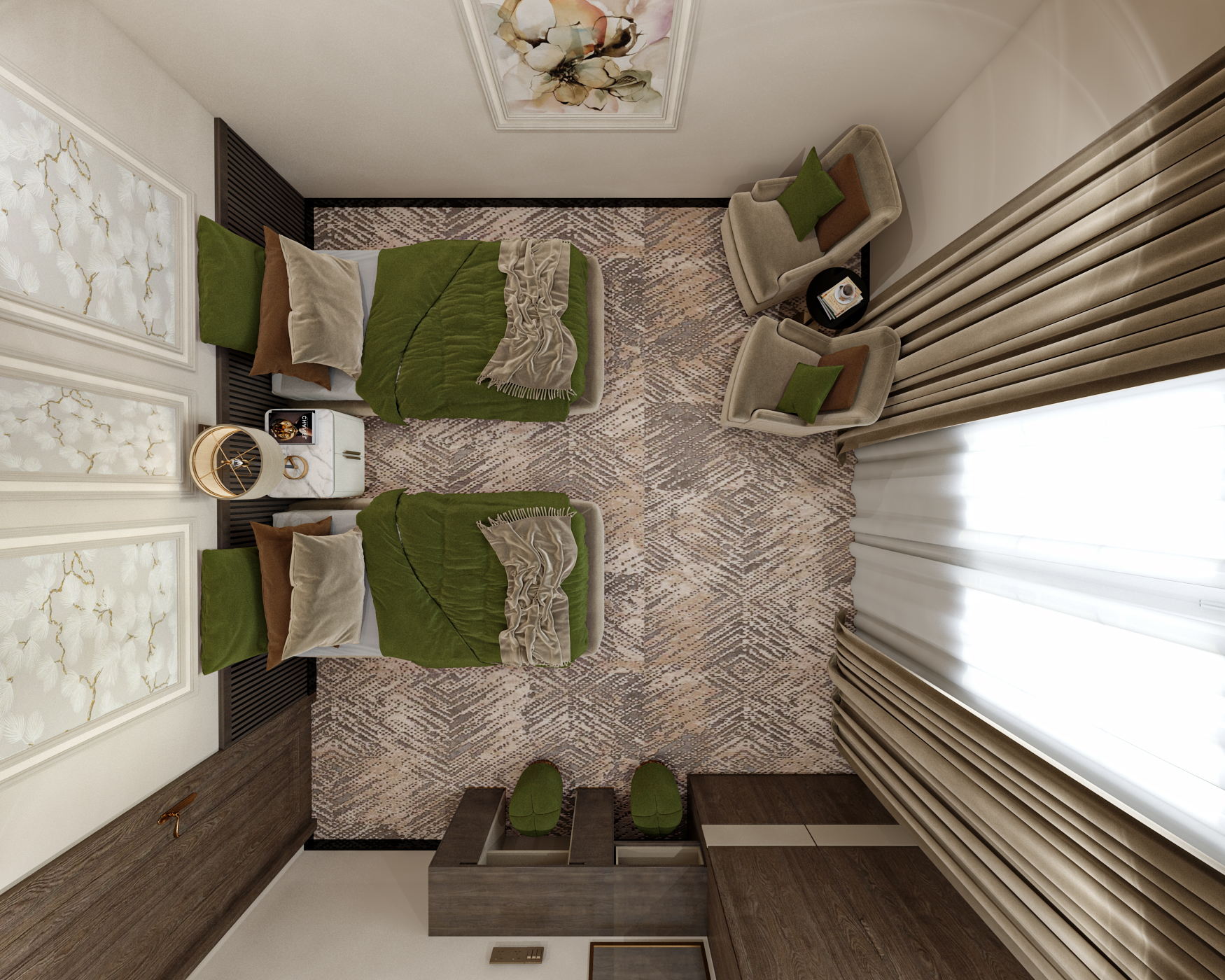 design bed room in hotel-4