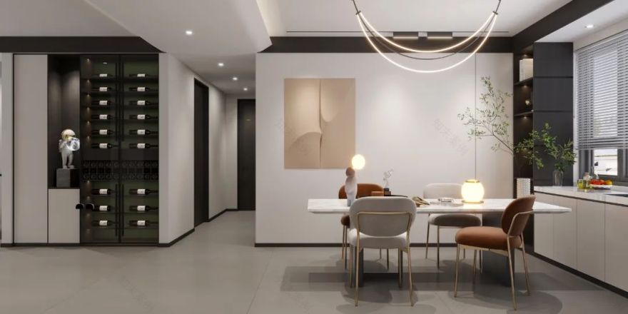 武汉四口之家现代轻奢风装修设计丨中国武汉丨QIANYE DESIGN-23