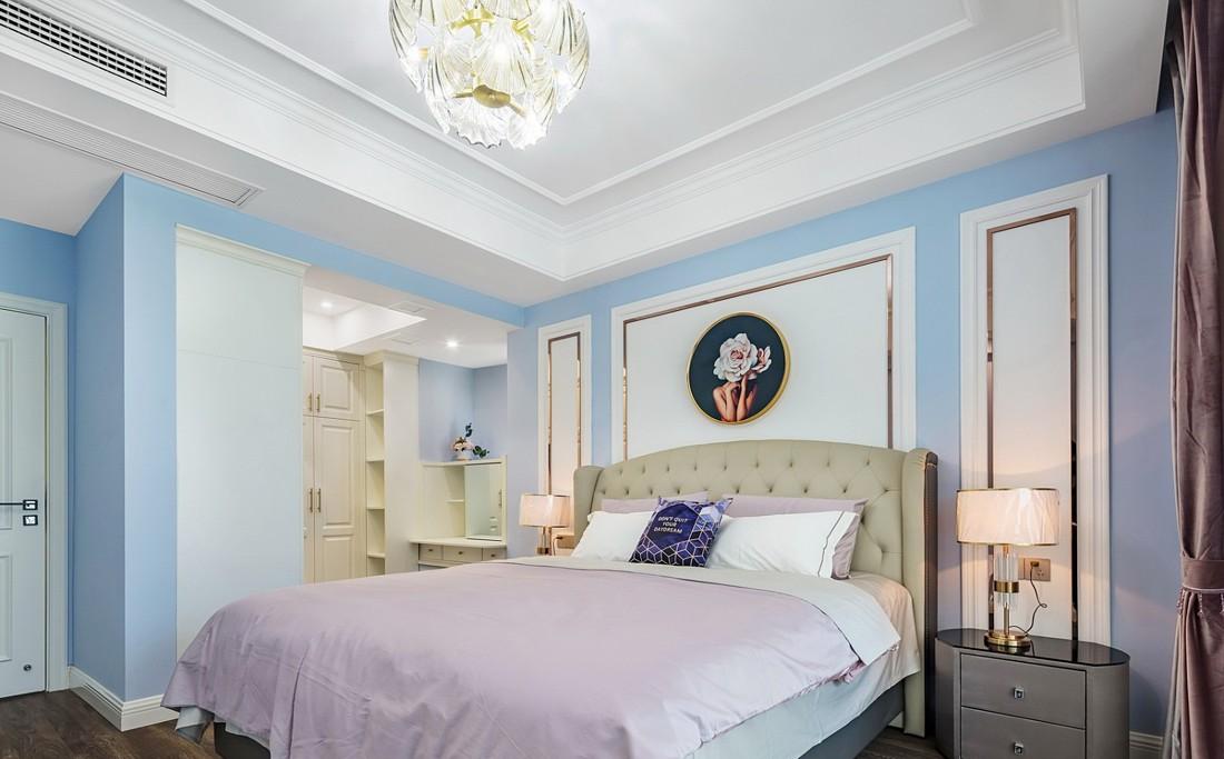 云端点墨设计丨公寓丨鎏砂 - 美式混搭风格餐厅与卧室设计-22