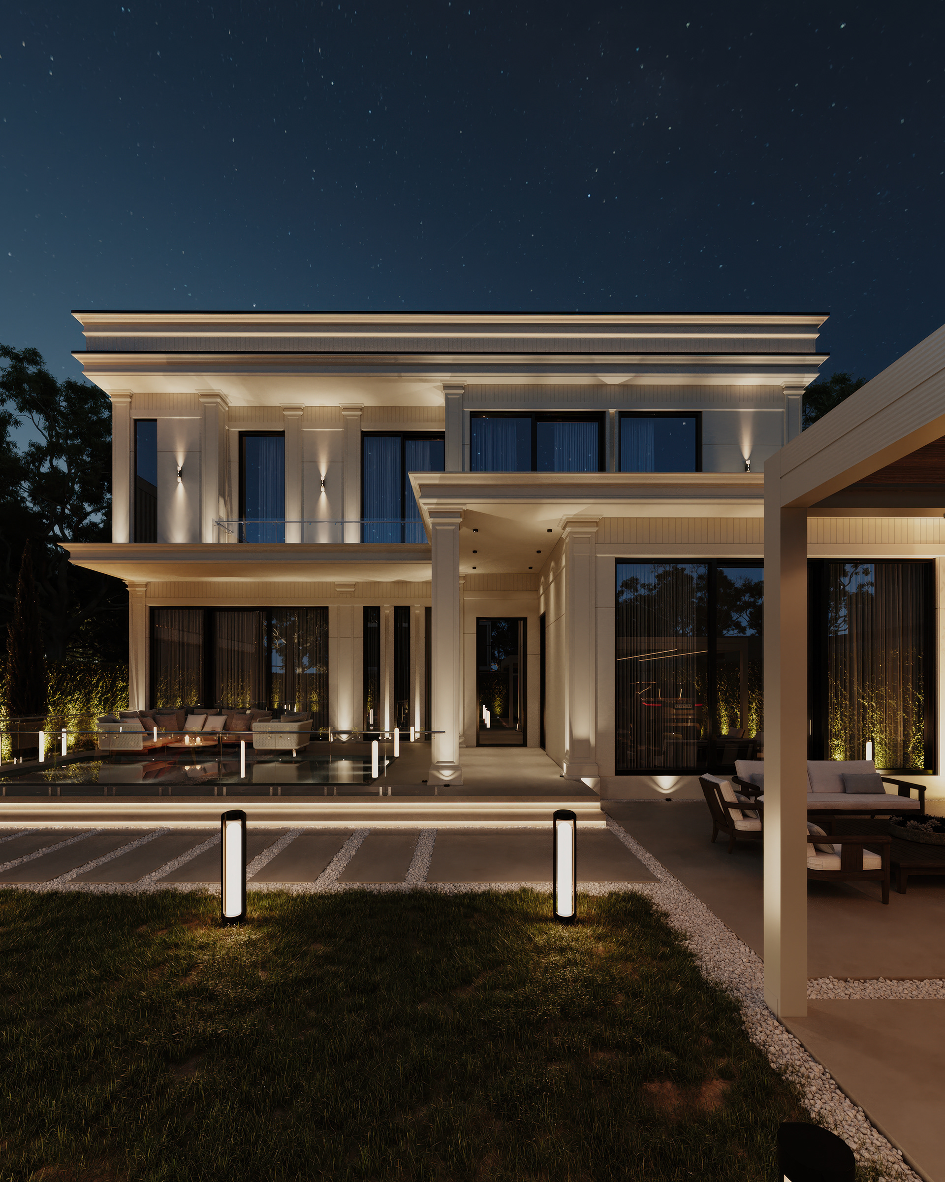 Molhum Villa Facade Design - Neo-classic Alternative-7