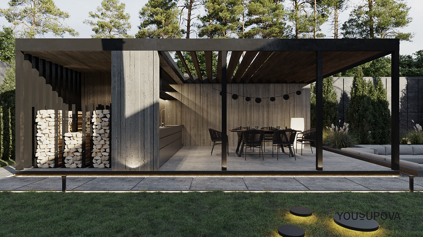 S090 别墅院庭景观丨乌克兰丨Dinara Yousupova-6